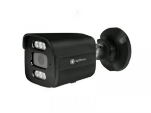 Видеокамера IP 4Мп цилиндрическая с PoE ИК-30м микрофон microSD IP67 черная (2.8мм) (Optimus CCTV) IP-E014.0(2.8)MPC (b)