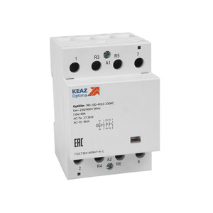 Контактор 230В AC 4НО 40А OptiDin MK-100-4040-230AC (КЭАЗ) 321187