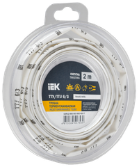 Трубка термоусадочная ТТУ нг-LS 6/3 белая (2м/упак) IEK (IEK) UDR12-006-003-002-K01-T
