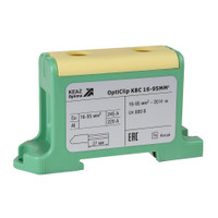 Клемма вводная силовая OptiClip КВС 16-95 желто-зеленая (КЭАЗ) 351044