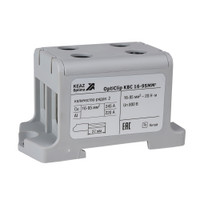 Клемма вводная силовая двойная OptiClip КВС 16-95 серая (КЭАЗ) 351046