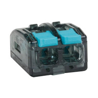 Клемма строительно-монтажная OptiKit СМК 221-412 с рычагом 2 отверстия 0,2-2,5(4,0)мм2 (КЭАЗ) 351064