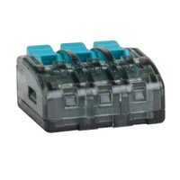 Клемма строительно-монтажная OptiKit СМК 221-413 с рычагом 3 отверстия 0,2-2,5(4,0)мм2 (КЭАЗ) 351067