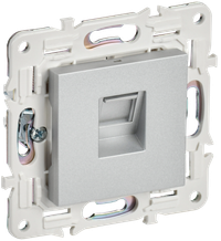 SKANDY Розетка компьютерная RJ45 кат.5E SK-K01S серебряный IEK (IEK) SK-K10-1-K23