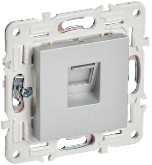 SKANDY Розетка компьютерная RJ45 кат.5E SK-K01S серебряный IEK (IEK) SK-K10-1-K23