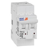 Выключатель автоматический двухполюсный 10А C 4,5кА AC OptiDin BM63-2C10-4,5-УХЛ3 (КЭАЗ) 326802