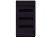 Щит распределительный навесной с пластиковой черной прозрачной дверцей на 36 модулей, OptiBox Pro 36-NKR-IP40 (КЭАЗ) 379803