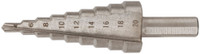 Сверло ступенчатое HSS (Р6М5) по металлу, 9 ступеней, 4-20 мм (FIT) 36395