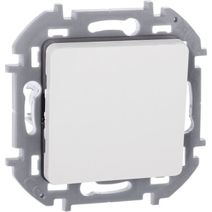 Выключатель 1-клавишный самовозвартный с нормально-открытым контактом 6А безвинтовое крепление белый INSPIRIA (IEK) 673690