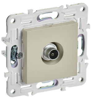 SKANDY Розетка TV оконечная SK-A12B бежевый IEK (IEK) SK-A10-O-K10