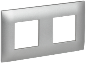 SKANDY Рамка 2-местная SK-F02S серебряный IEK (IEK) SK-M22-K23