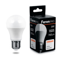 Лампа светодиодная LED 9вт Е27 дневной Feron.PRO (FERON) LB-1009 38028