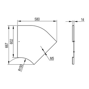 Крышка на угол CPO 45 горизонтальный 45° осн.600, горячеоцинкованная в комплекте с метизами и       пластинами (DKC) 38028KHDZ