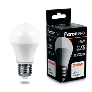Лампа светодиодная LED 15вт Е27 теплый .PRO (FERON) LB-1015 38035