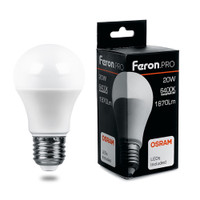 Лампа светодиодная LED 20вт Е27 дневной Feron.PRO (FERON) LB-1020 38043