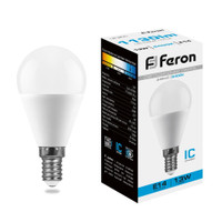 Лампа светодиодная LED 13вт Е14 дневной матовый шар (FERON) LB-950 38103