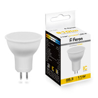 Лампа светодиодная LED 11вт 230в G5.3 теплый (FERON) LB-760 38137