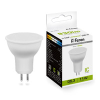 Лампа светодиодная LED 11вт 230в G5.3 белый (FERON) LB-760 38138