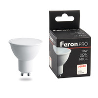 Лампа светодиодная LED 10вт 230в GU10 белый Feron.PRO (FERON) LB-1610 38162