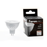 Лампа светодиодная LED 7вт 230в G5.3 белый с линзой 38 гр. Feron.PRO (FERON) LB-1607 38180