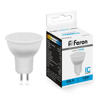 Лампа светодиодная LED 13вт 230в G5.3 дневной (FERON) LB-960 38190