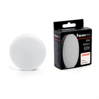 Лампа светодиодная LED 6вт GX53 белый таблетка Feron.PRO (FERON) LB-1506 38200
