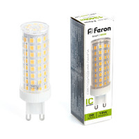 Лампа светодиодная LED 15вт 230в G9 белый капсульная (FERON) LB-437 38213