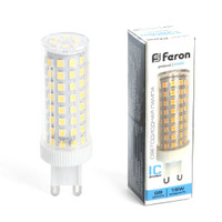 Лампа светодиодная LED 15вт 230в G9 дневной капсульная (FERON) LB-437 38214
