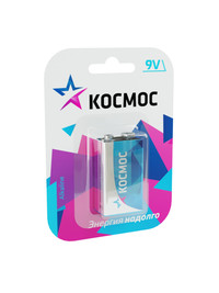 Батарейка 6LR61 (крона) 9V Alkaline 1BL (Космос) KOC6LR61MAX1BL