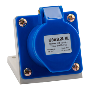 Розетка 113-16А-6h-220AC-2P+PE-IP44 (КЭАЗ) 222746