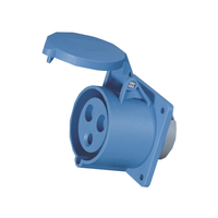 Розетка 313-16А-6h-220AC-2P+PE-IP44 (КЭАЗ) 229455