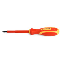 Отвертка крестовая диэлектрическая Ph1х80 1000В (STEKKER) SDE-PH1-80 39765