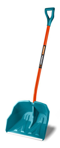 Снеговая лопата ширина Alu-600, 590 мм, пластиковая, с алюминиевой планкой, V-ручка (ЗУБР) 39942