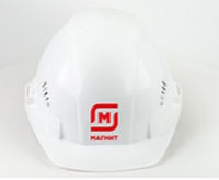 Каска защитная СОМЗ-55 FavoriT белая с логотипом Магнит (РОСОМЗ) 75517
