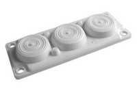Ввод кабельный пластик V0 UL94 IP65 +130 - 40 6 отверстий (DKC) R5HTC03
