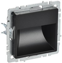 BRITE Подсветка LED встраиваемая ПЛ20-БрЧ черный (IEK) BR-FL20-K02