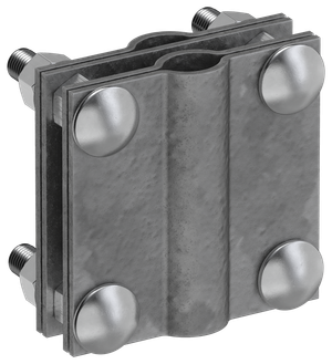 Зажим заземления с разделителем крестообразный стержень-полоса/пруток оцинкованная сталь TD (IEK) ZGC38-13-1-16-40