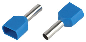 Наконечник-гильза с изолированным фланцем (упаковка 10 шт.) NO-225-15 (двойной) НШвИ(2) 2,5-10 (ЭРА) Б0063302