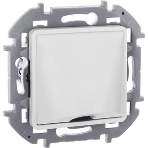 Вывод кабеля с зажимом для кабеля белый INSPIRIA (IEK) 673890