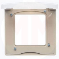 Рамка 1-местная с защитной крышкой IP44 слоновая кость ETIKA (IEK) 672560