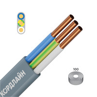 Кабель силовой КОРДЛАЙН ВВГ-Пнг(А)-LS 3x4ок(N,PE)-0,66 100м ТРТС (КОРДЛАЙН)