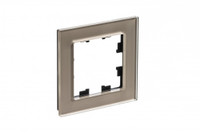 Рамка однопостовая ATLASDESIGN NATURE, ОРГАНИЧЕСКОЕ СТЕКЛО ШАМПАНЬ (Systeme Electric) ATN320501