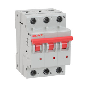 Выключатель автоматический модульный YON MD63 3P 25А C 6kA (DKC) MD63-3C25-6