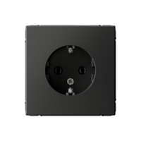 ARTGALLERY розетка с заземлением, 16А, механизм, базальт (Systeme Electric) GAL001443