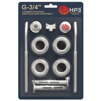 Комплект монтажный с двумя кронштейнами 11 предметов крючки 8х170 1'х3/4' (НРЗ) МК НРЗ 3/4