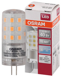 Лампа светодиодная LED 3,5Вт G4 12V STAR PIN40(замена 40Вт) белый, прозр. Osram (LEDVANCE) 4058075369030