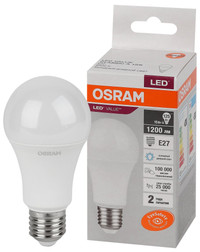 Лампа светодиодная груша LED 15 Вт E27 6500К 1200Лм 220 В (замена 125Вт) OSRAM (LEDVANCE) 4058075579217