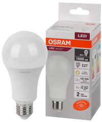 Лампа светодиодная LED 20 Вт E27 3000К 1600Лм груша 220 В (замена 150Вт) OSRAM (LEDVANCE) 4058075579293