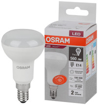 Лампа светодиодная LED 7 Вт E14 4000К 560Лм гриб 220 В (замена 60Вт) OSRAM (LEDVANCE) 4058075581692