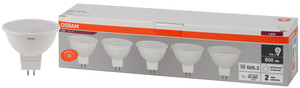 Лампа светодиодная LED 10 Вт GU5.3 4000К 800Лм спот 220 В (замена 75Вт) OSRAM упаковка 5 шт (LEDVANCE) 4058075585133